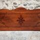 Antique French Napoleon III mahogany console table, wall table with marquetry, 19th century