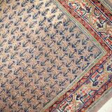 Vintage Indian Carpet Seraband handmade 74cm x 301cm 1970s, 1C813