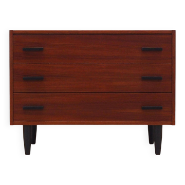 Teak chest of drawers, Danish design, 1980s, production: Denmark
