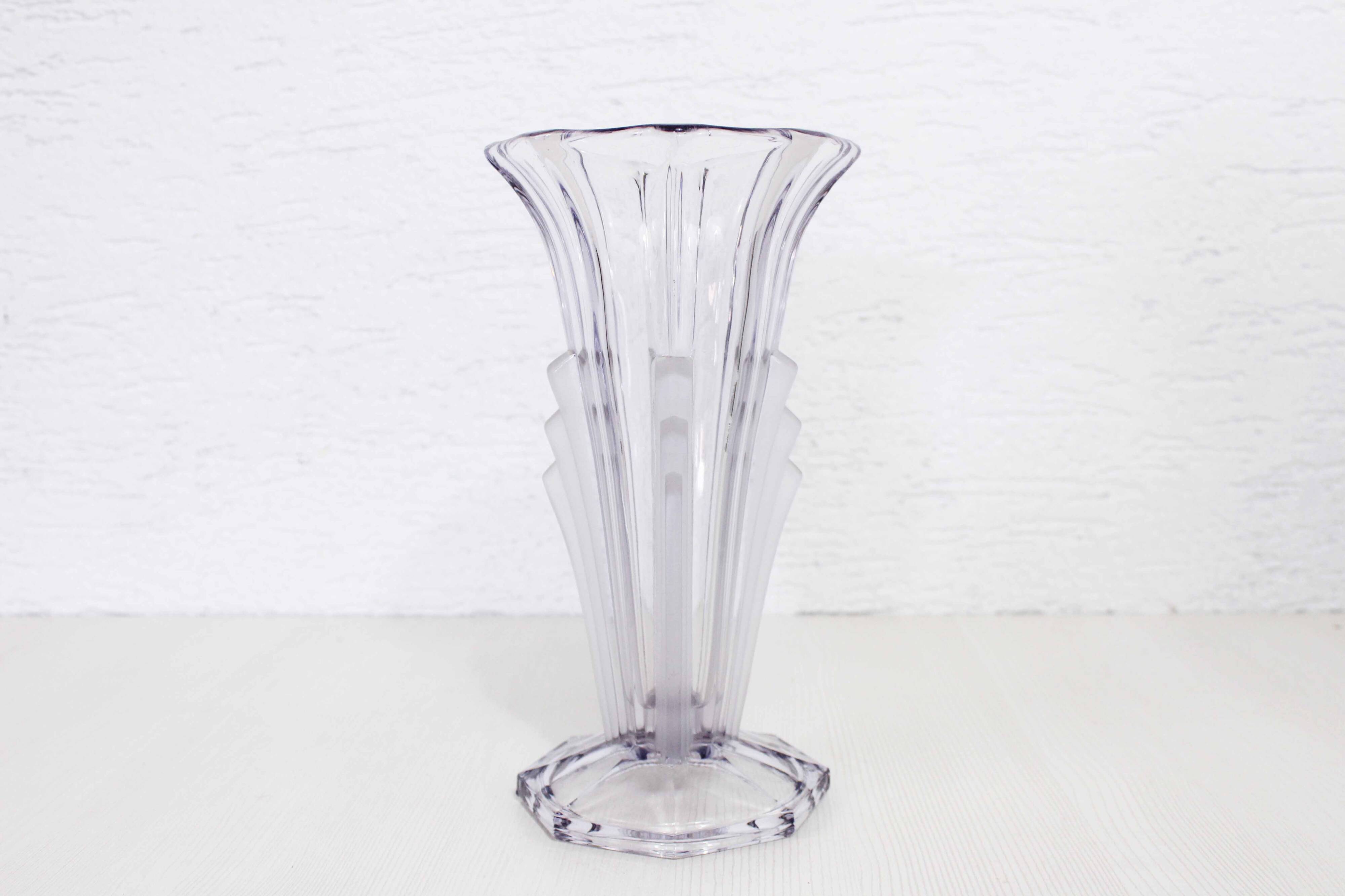 Art Deco glass vase