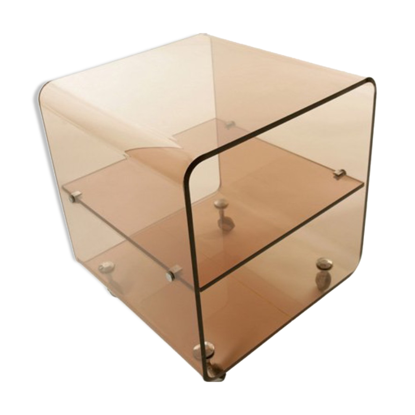 Table basse en plexiglass fumé par Michel Dumas, 1974 | Selency plexiglass fumé 3mm