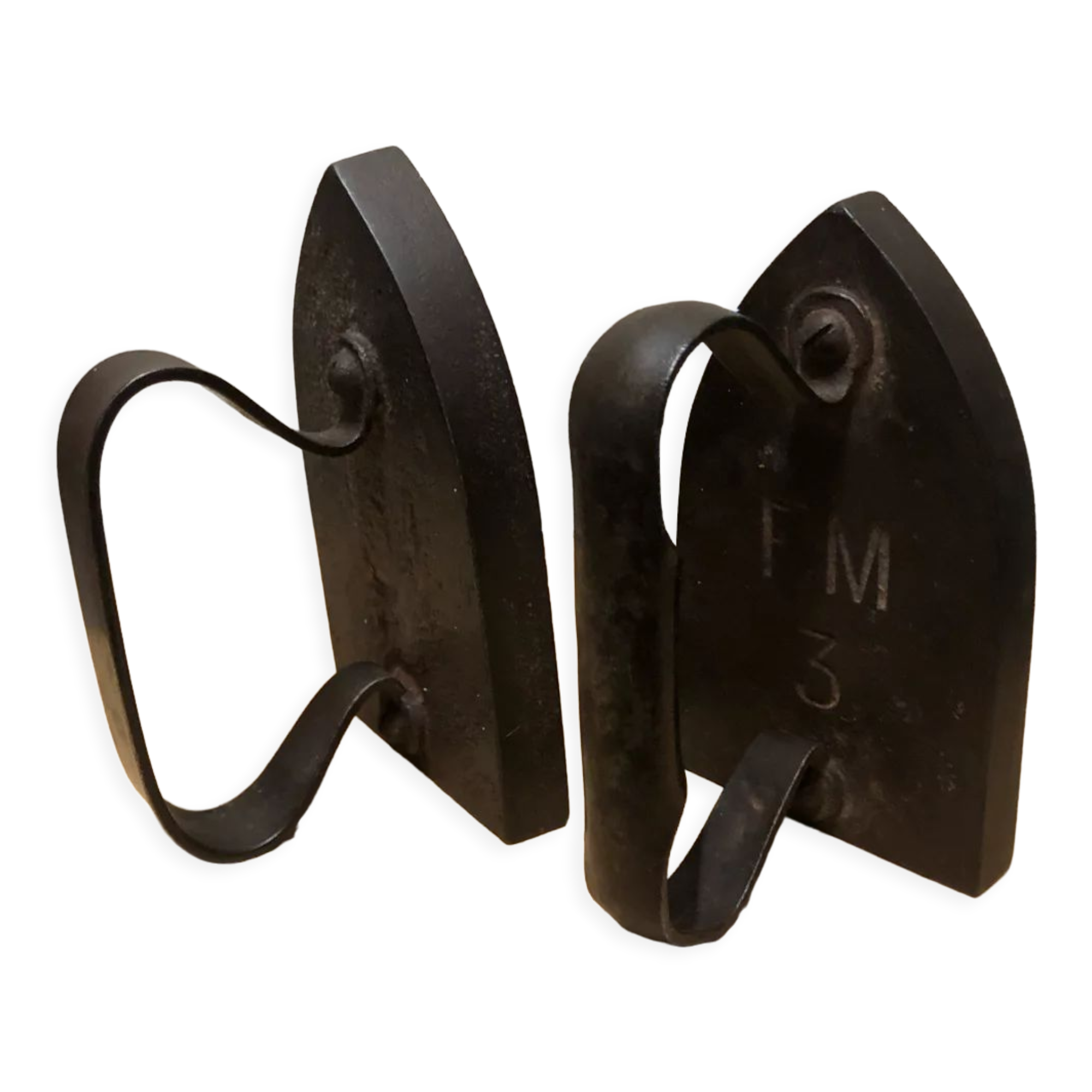 Antique irons bookends