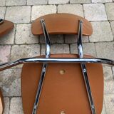 Skai chairs and vintage chrome