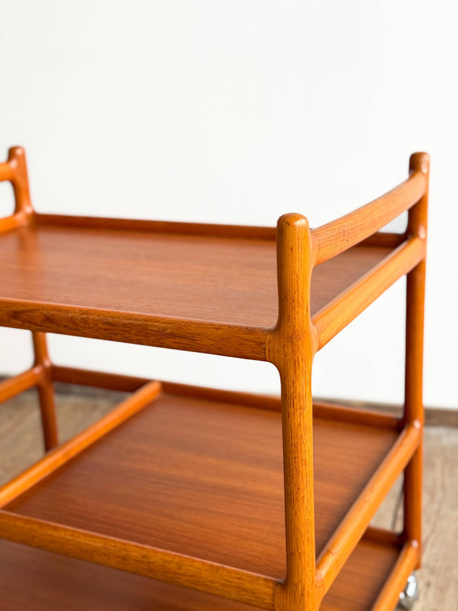 Service trolley and bar Johannes Andersen Silkeborg Denmark Teak