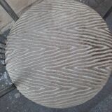 Pair of tubular metal bistro chairs