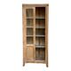 Armoire parisienne vitrée en bois brut, 1940