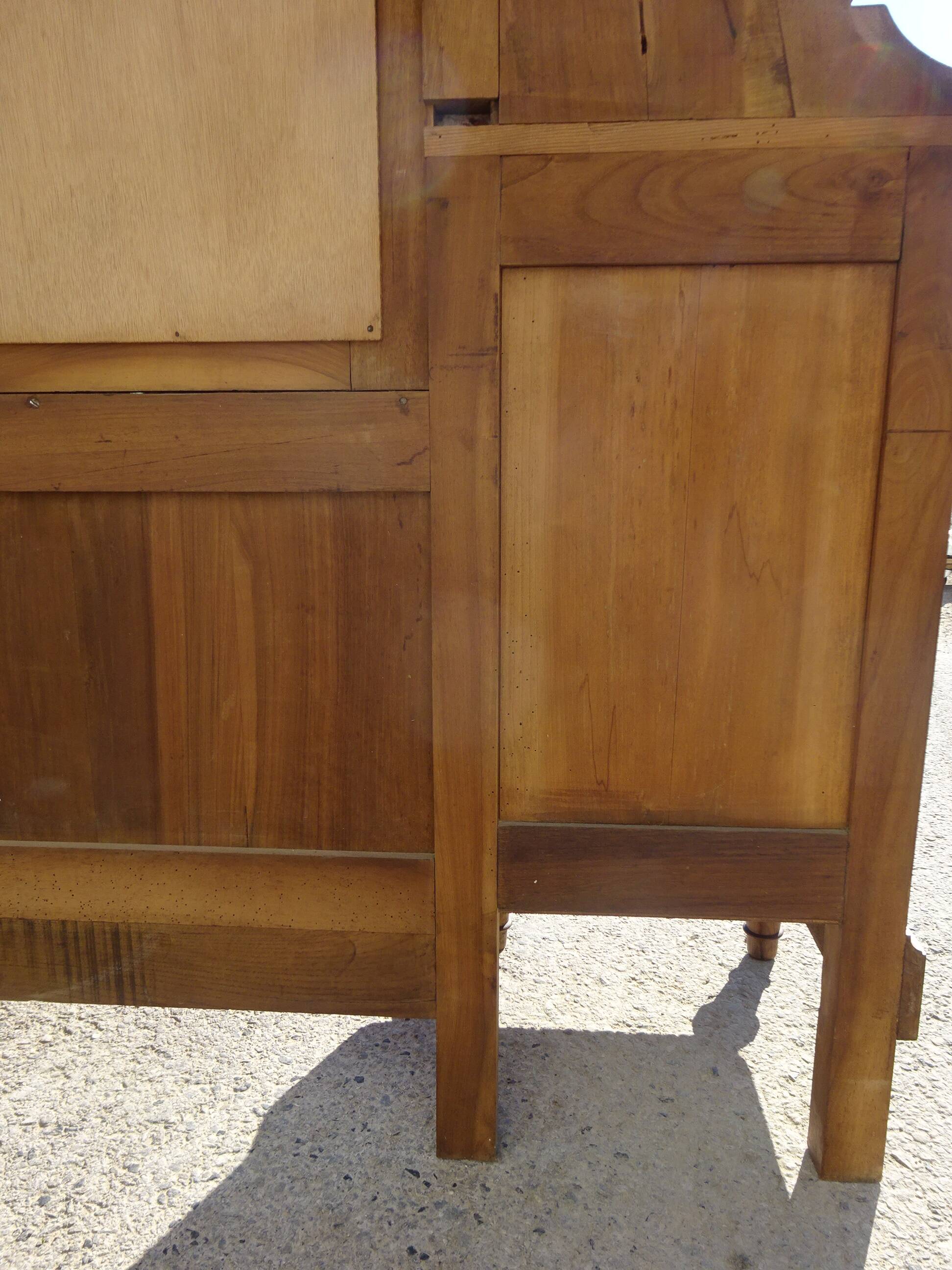Antique walnut dressing table, Louis XVI style