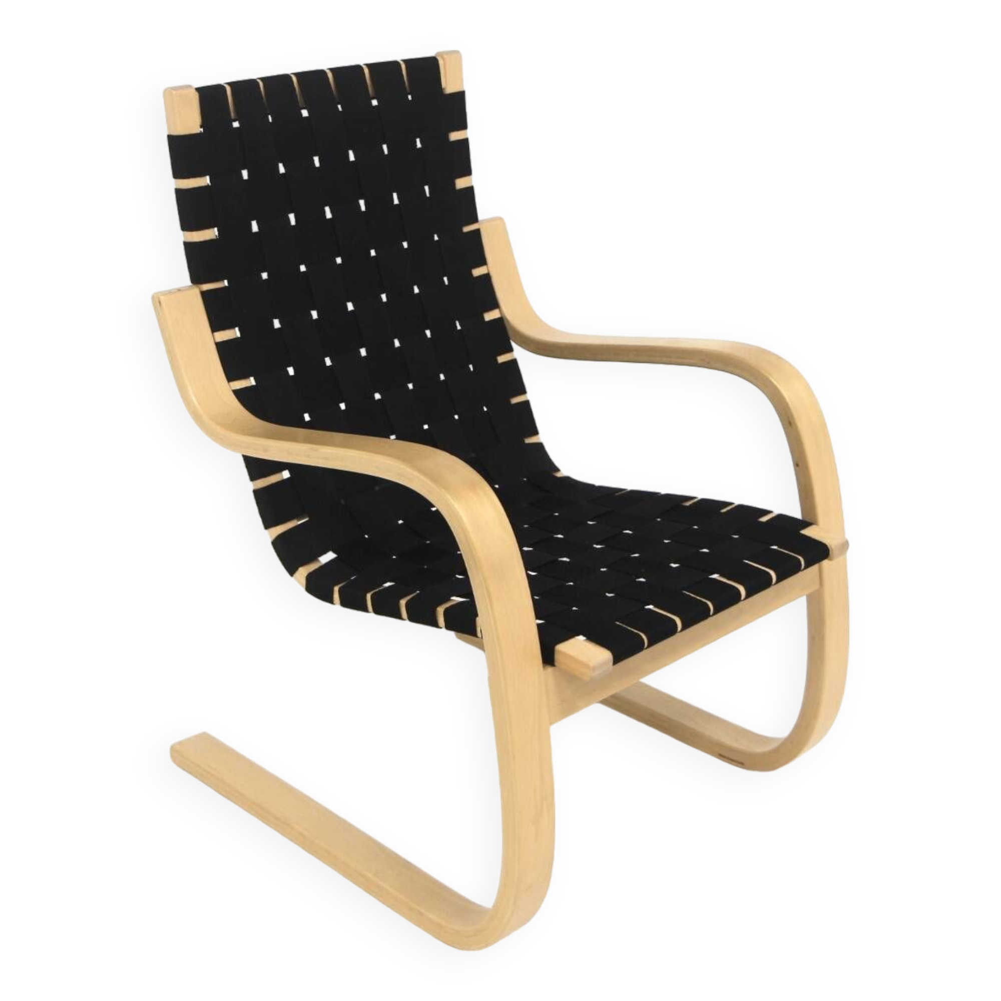 Fauteuil scandinave "Model 406", Alvar Aalto pour Artek, Finlande, 2000