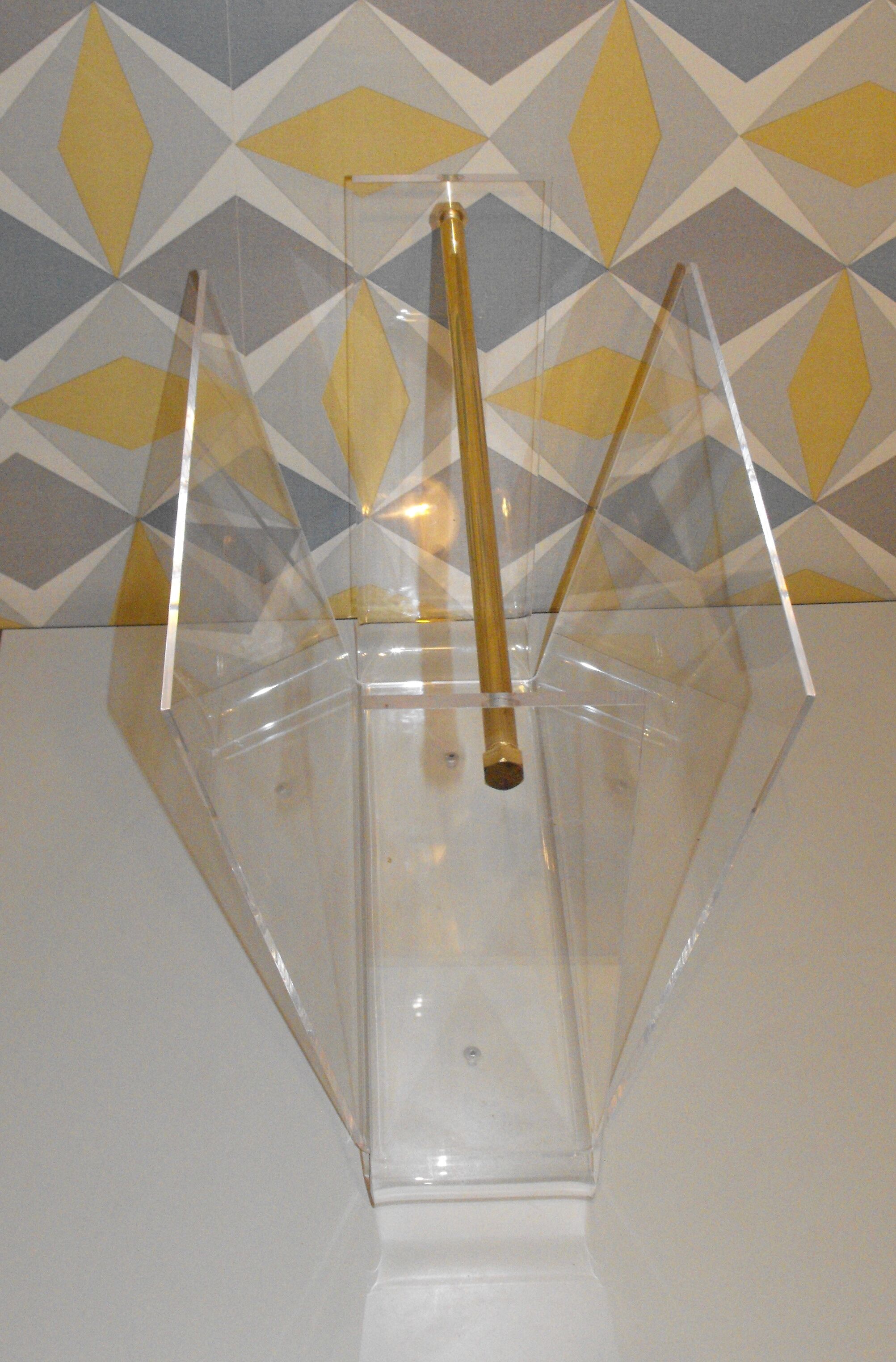 David Lange Plexiglas magazine racks .