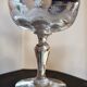 8 engraved glass champagne coupes from Meisenthal, Art Deco
