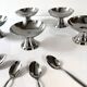 Ensemble de 5 coupes à glace et cuillères en Inox Guy Degrenne