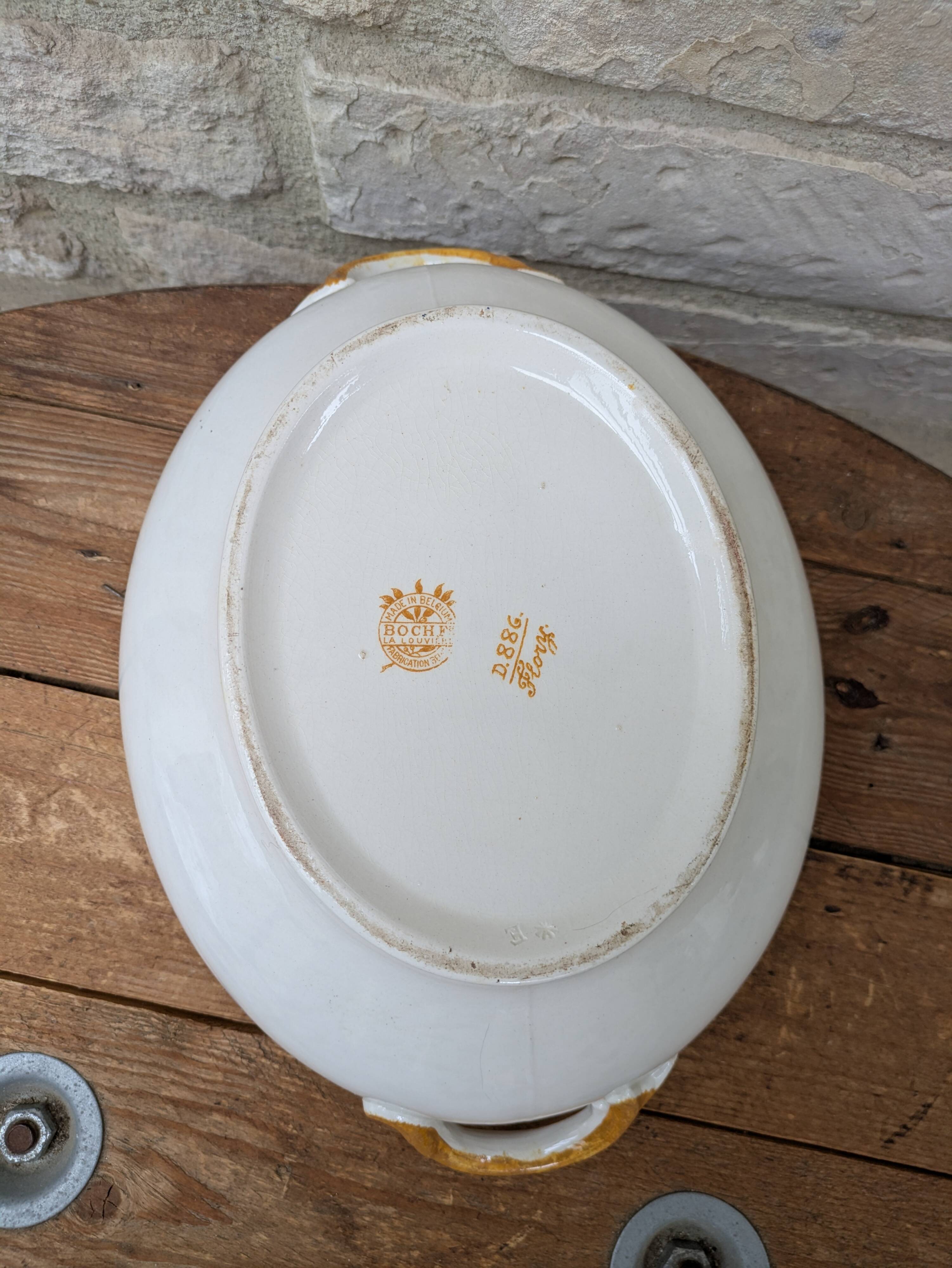 Flory Boch Frères La Louvière soup tureen - ironstone style - vintage decor