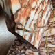 Antique pink marble bookends – Vintage Art Deco pair
