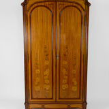 Mahogany inlaid Art Nouveau cabinet, France, circa 1900