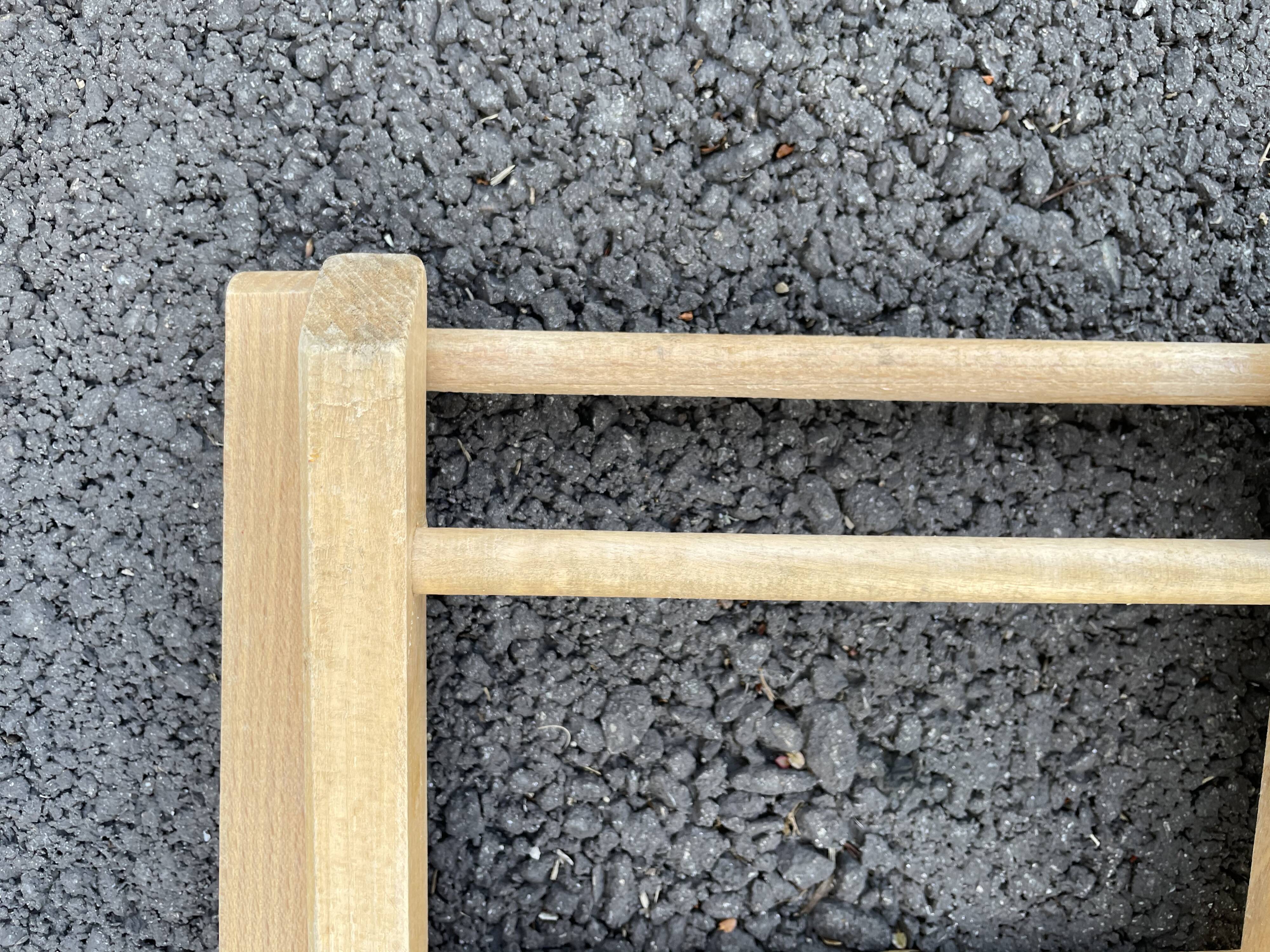 Vintage wooden folding stool