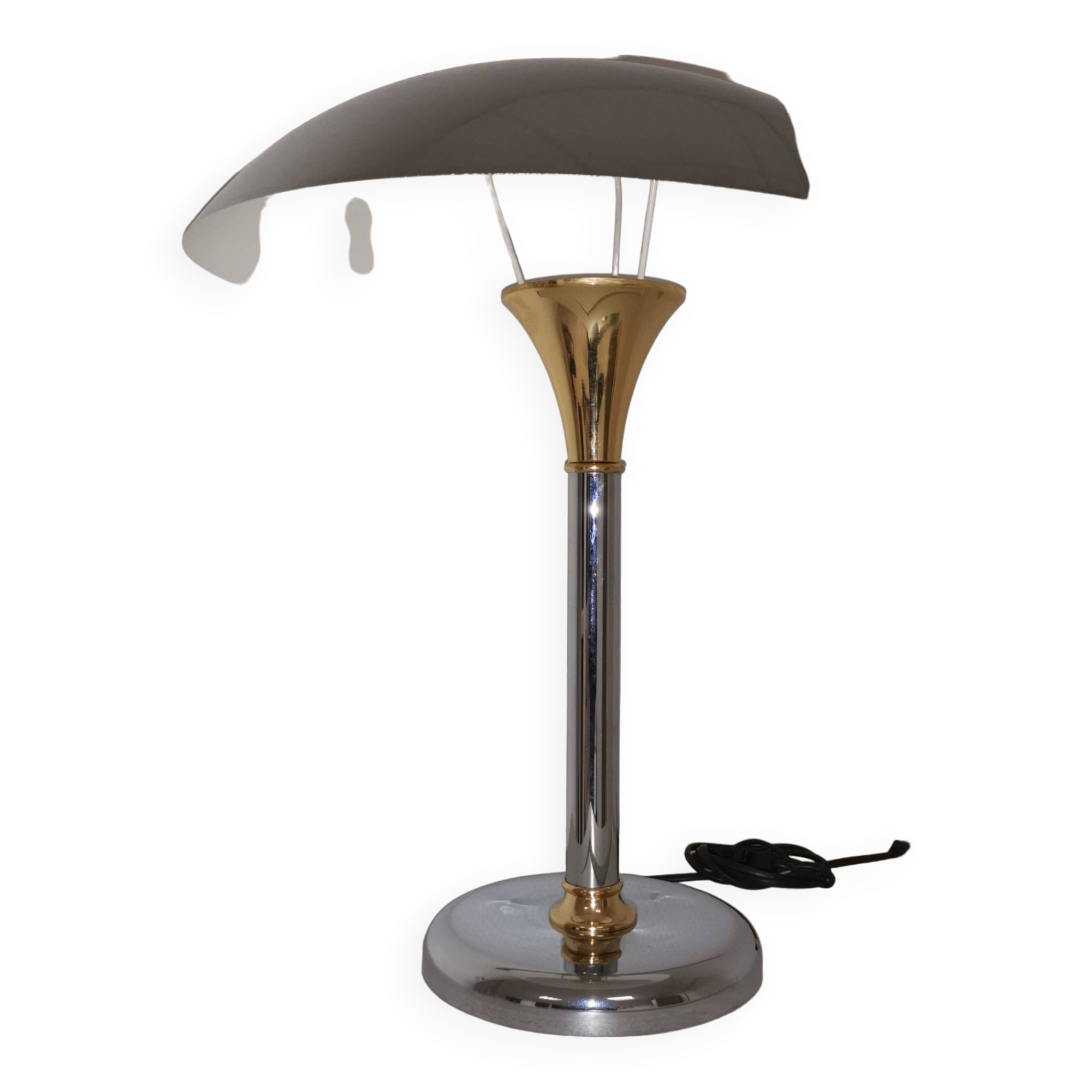 Swann Design Chrome Desk Lamp Vintage Mushroom Liner Lighting