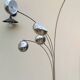 Lily of the valley floor lamp with 5 branches, vintage Italian design.