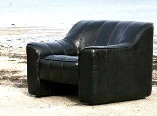 De Sede DS 44 armchair, 1970s, black leather.
