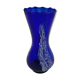 Blue and white glass vase