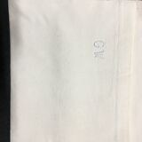 Set of 10 old sheets embroidered in linen or cotton