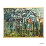 Cottage in Geilertshausen, 1977 – Oil painting by Alexander Michael