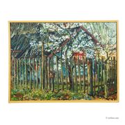 Cottage in Geilertshausen, 1977 – Oil painting by Alexander Michael