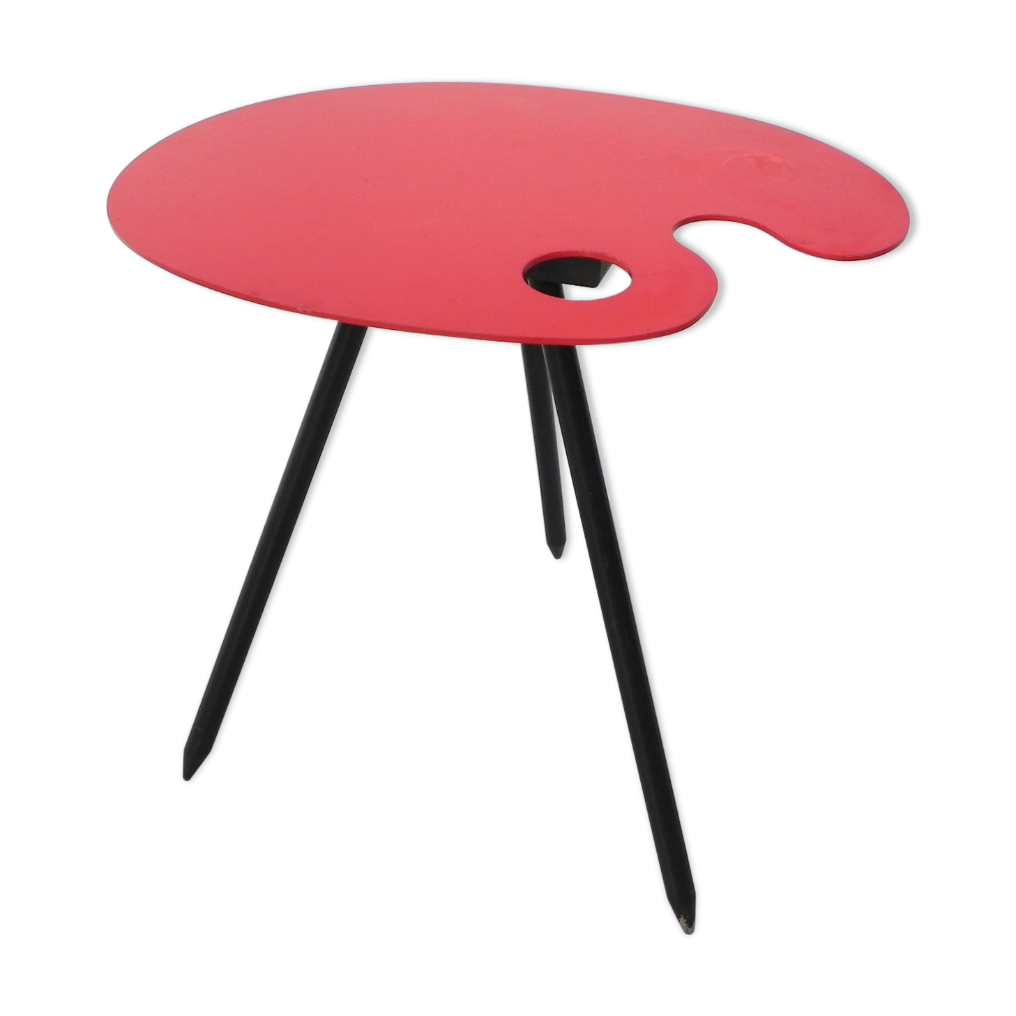 Side table Bois Manu by Lucien de Roeck, painter's palette