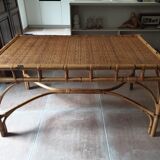 Rattan dining table