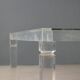 Table basse en plexiglas