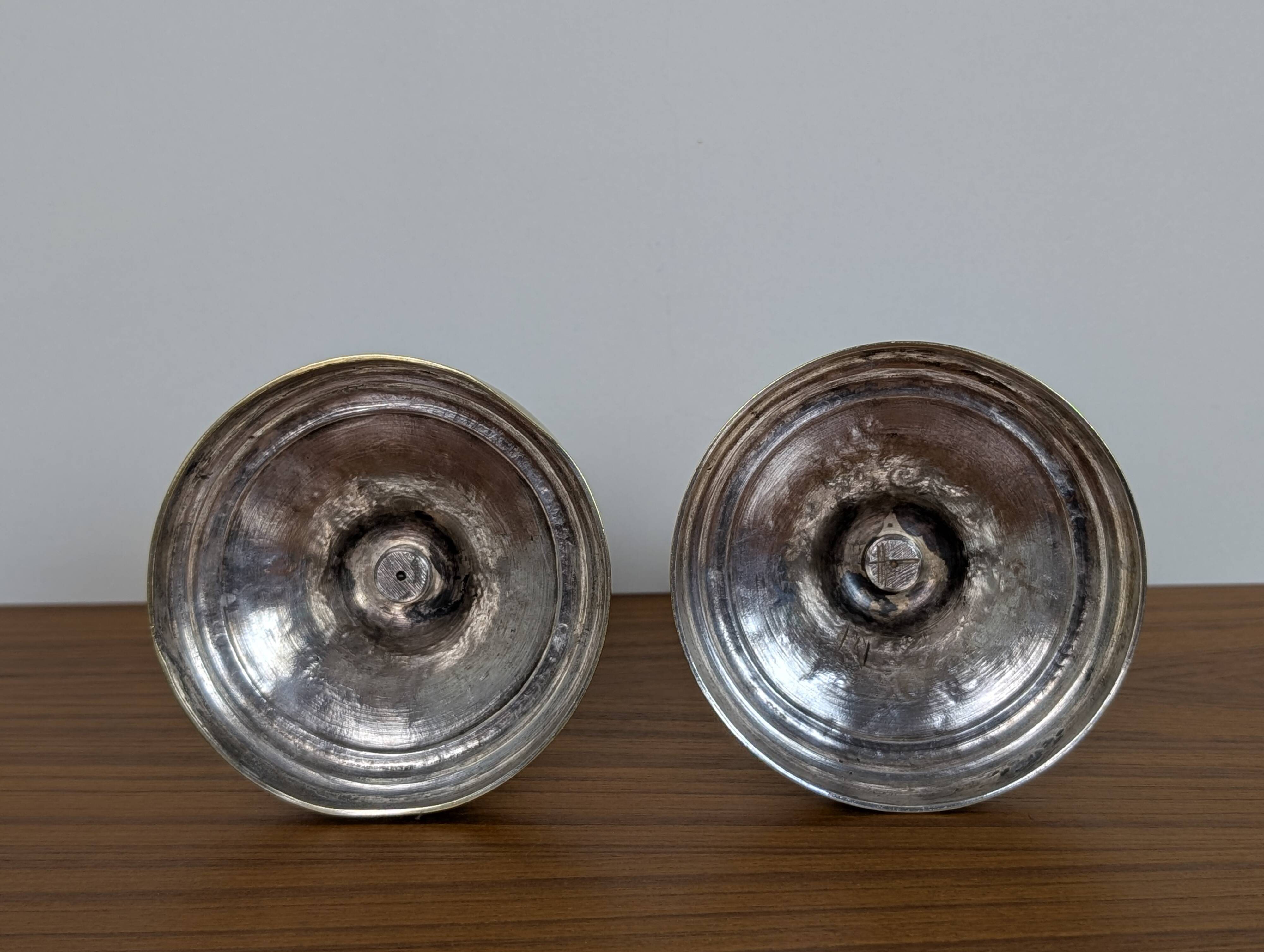 Paire de bougeoirs