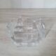 Candle holder or glass warmer with irregular ice effect.