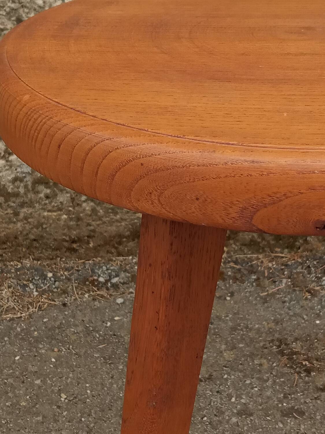 Oak tripod stool, 1950s