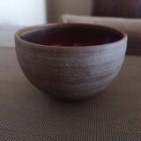 Chamotte terracotta bowl - Enamelled interior