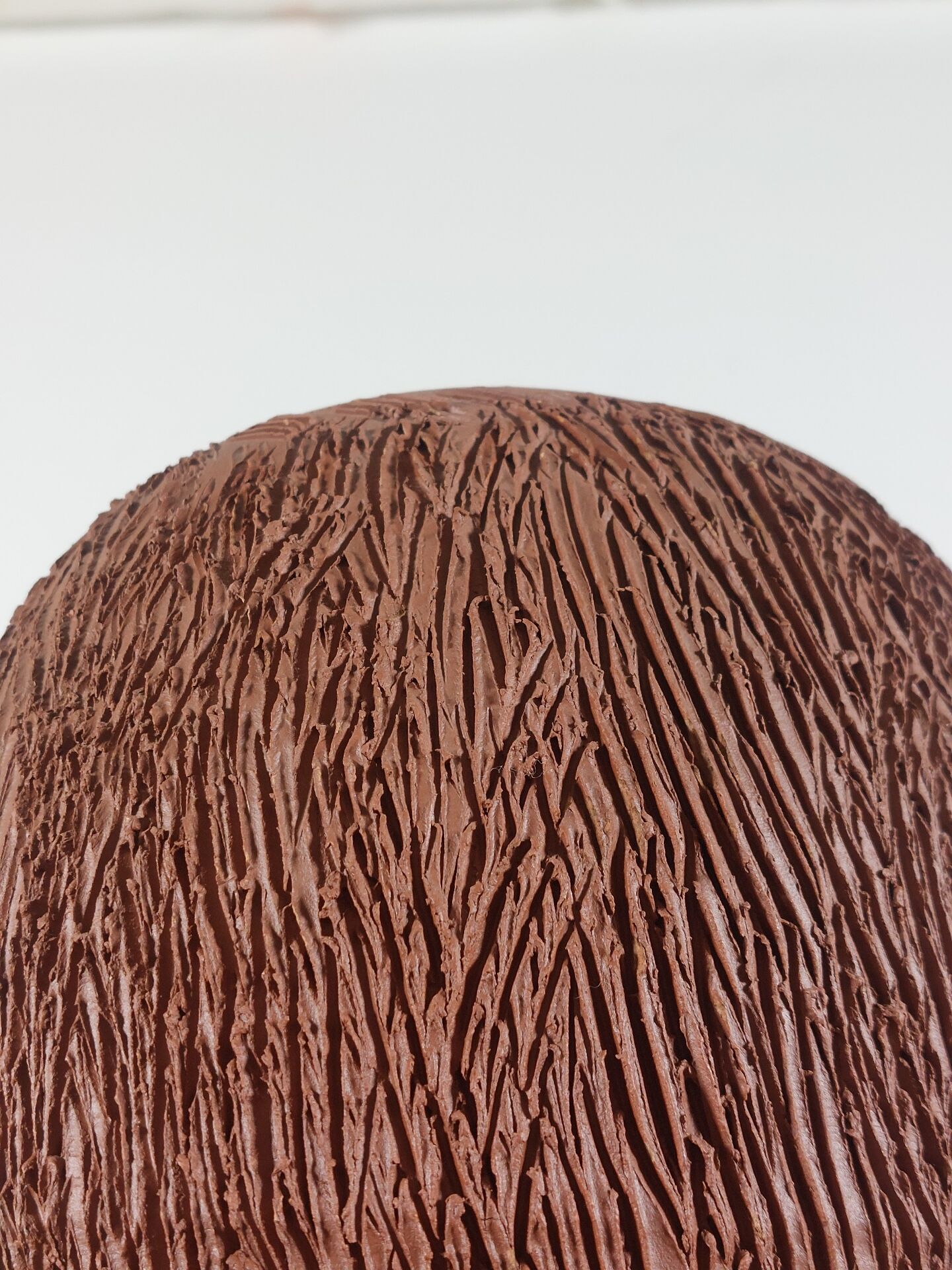 Vintage mid-century brutalist sgraffito ceramic vase