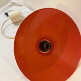 Suspension in red enamelled metal