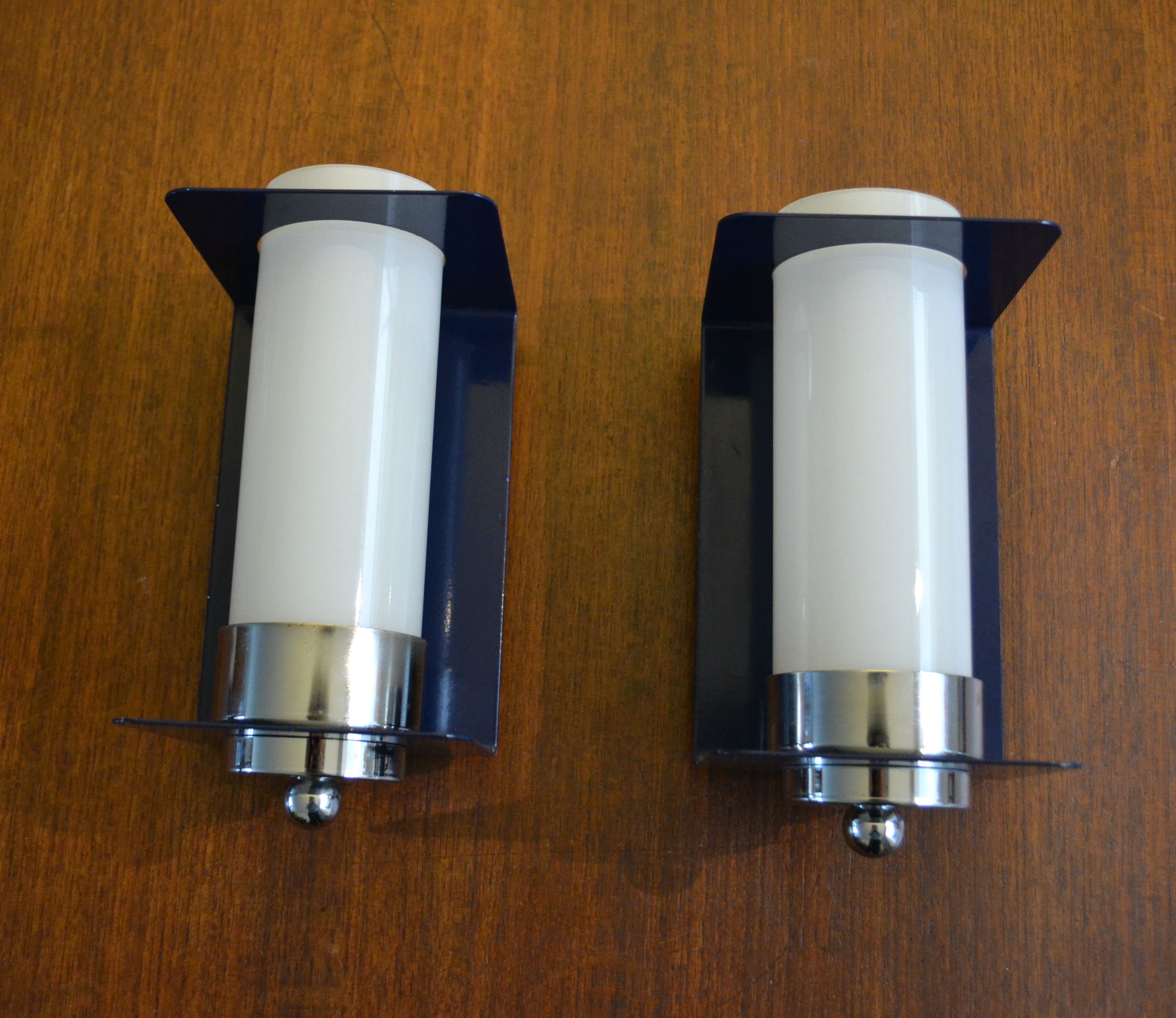 Pair of vintage sconces 70s Delmas
