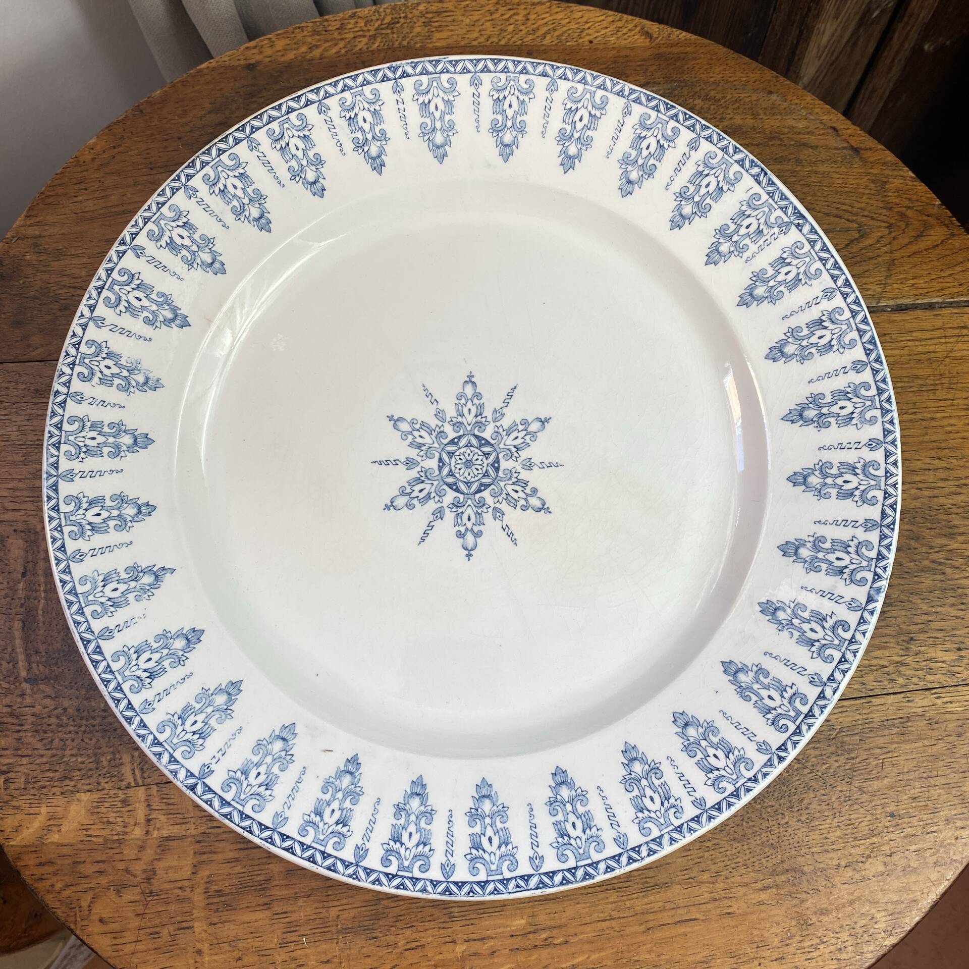 Serving dish, ironstone, Annam collection, Gien