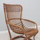 Set of 2 rattan chairs Tito Agnoli Bonacina 1960s