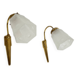 Antique art deco wall lights