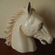Ceramic horse head lamp base vintage horse lamp base design 70s