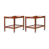 Paire de dessertes modèle at-45 d'Hans J. Wegner, années 1960