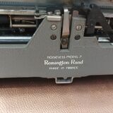 Typewriter Remington Noiseless 7 Army Green Made in France