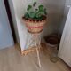Rattan and wicker plant holders