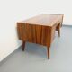 Double-sided executive desk in vintage Scandinavian style made of rosewood.