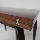 Gaming table, portfolio table, with folding, rotating top