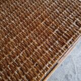 Vintage rattan trunk