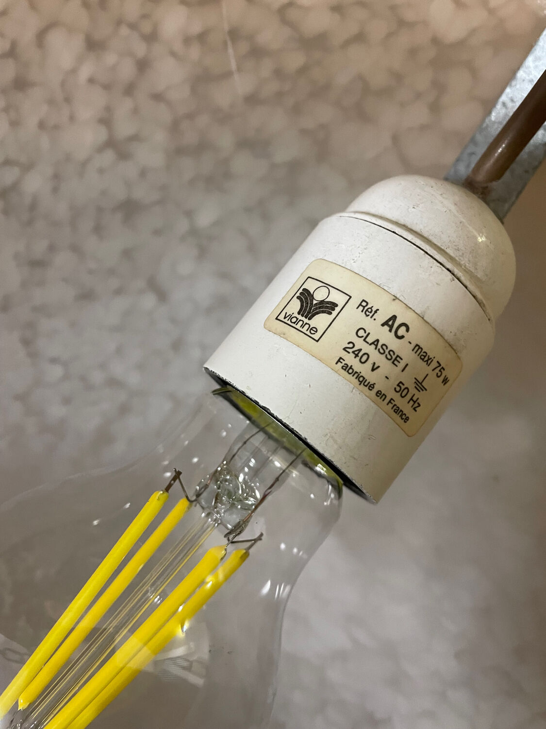 Lustre pâte de verre Vianne