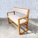 Vintage oak bench from the 1950s