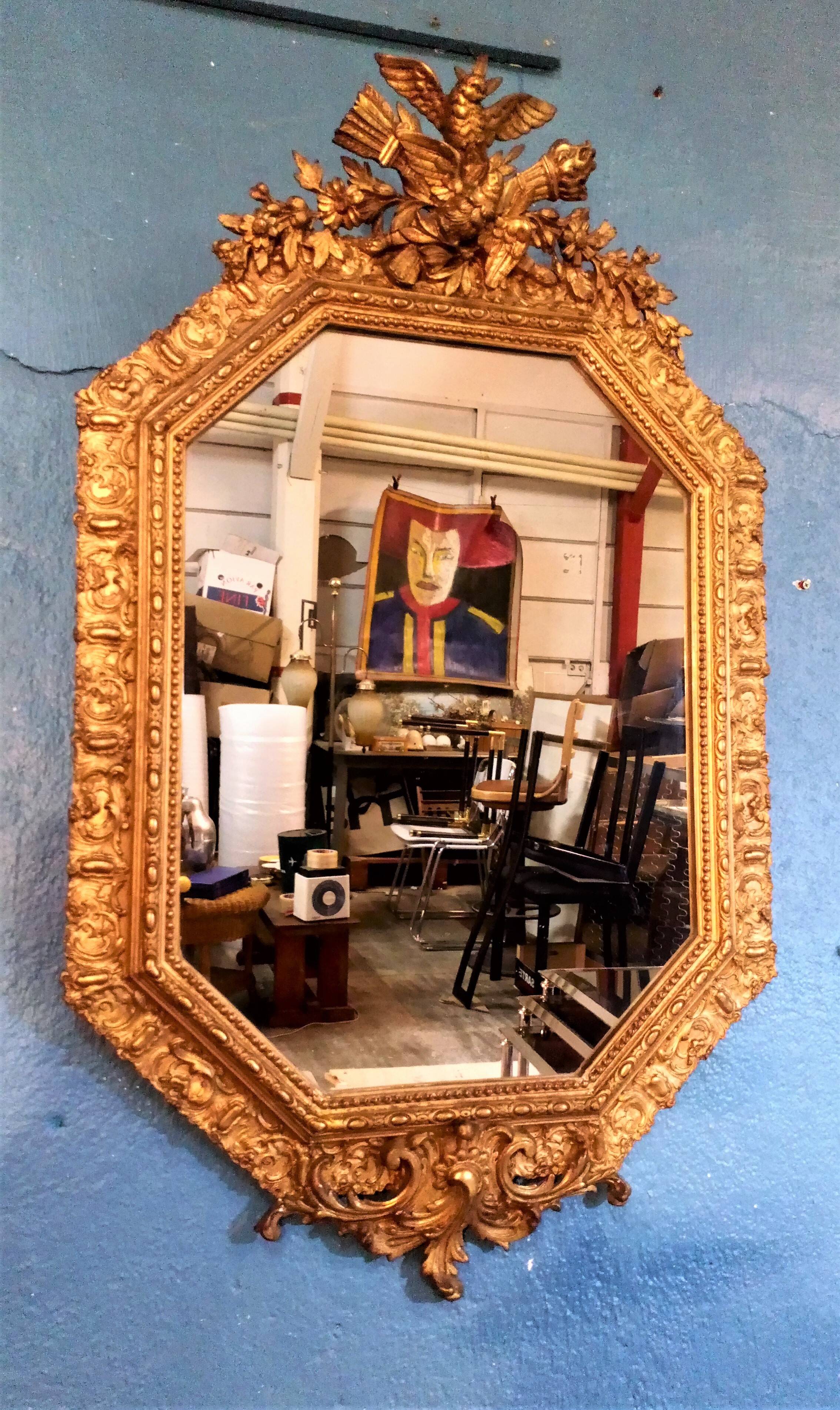 19th-century wall mirror
