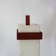 Scandinavian suspension in perspex and teak from the 60s/70s.